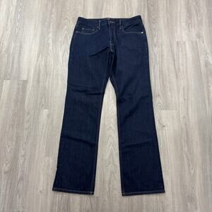 Bonobos Bootcut Jeans Men's 33x34 Blue Dark Wash Denim Western Rodeo Rancher